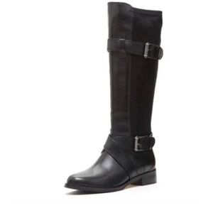 Cole Haan Air Whitley leather buckle boots ridding boots size 8B black